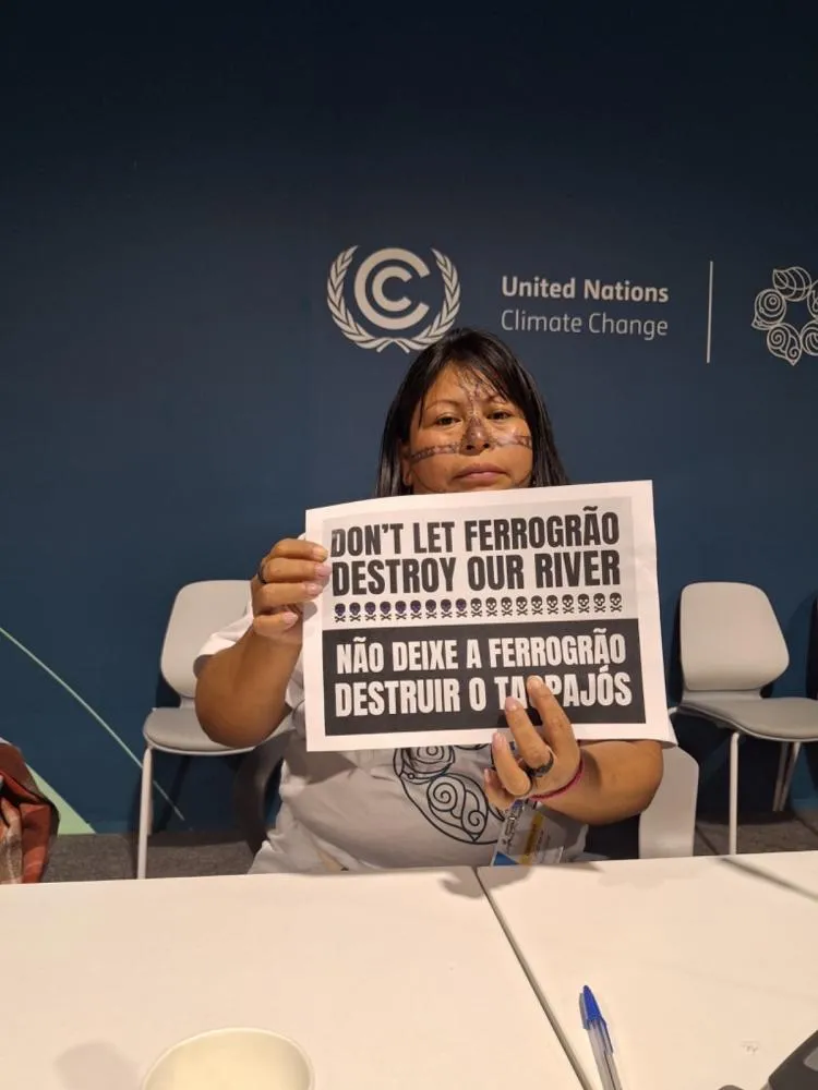 Lideranças Amazônicas criticam a Ferrogrão durante a COP29