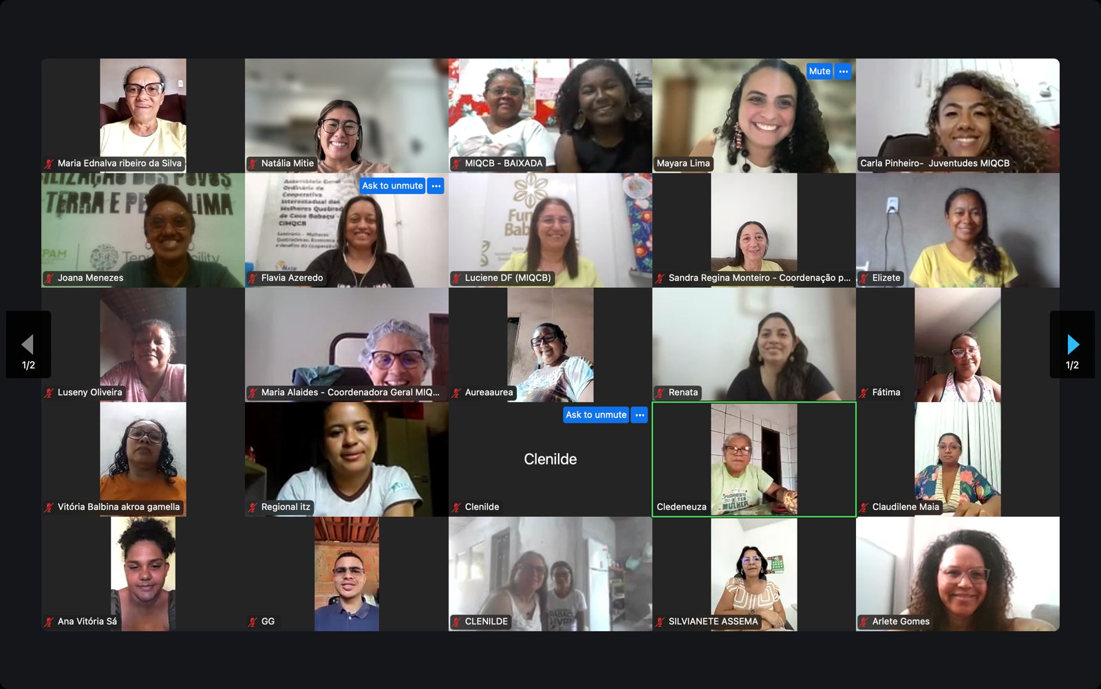 Formação COP30 com Quebradeiras de Coco