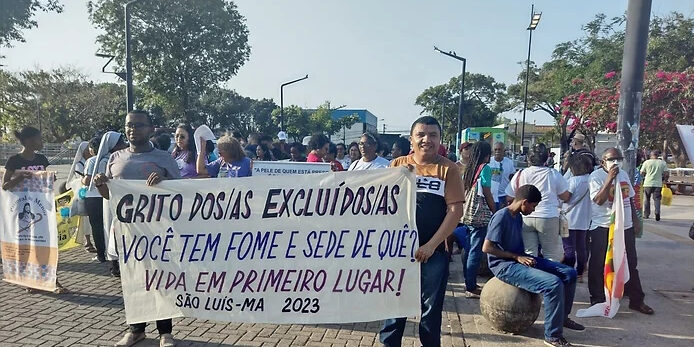 Grito dos Excluídos e das Excluídas realizado na arquidiocese de São Luís em 2023.